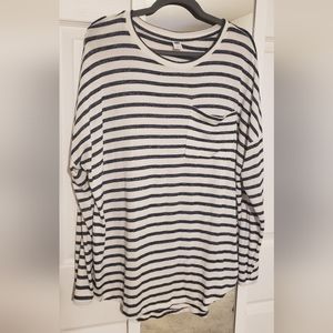 Oversized striped sweater